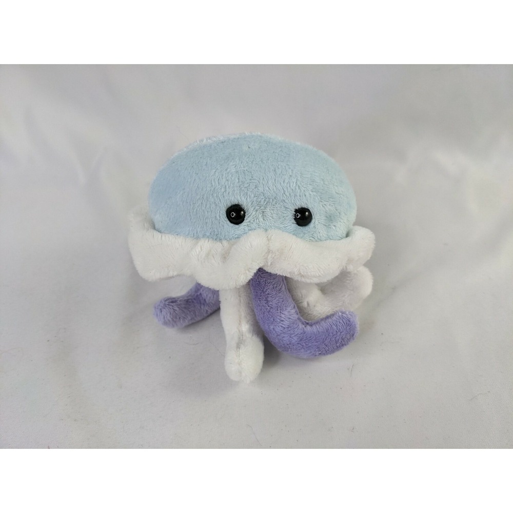 Adventure‎ Planet Jellyfish Plush 5 Inch Blue Purple White Stuffed Animal Toy